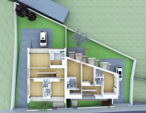 Moradia geminada T3 nova no Centro de Fafe