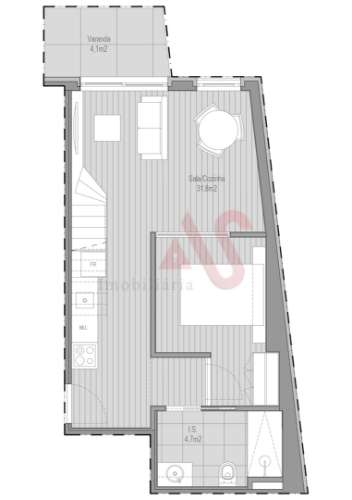 Apartamento T0+2 DUPLEX novo em Paranhos, Porto