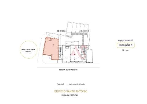 Loja nova com 159,05 m2 no centro de Lousada