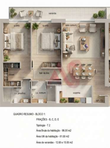 Apartamentos T2 novos desde 240.000€ em Infias, Vizela