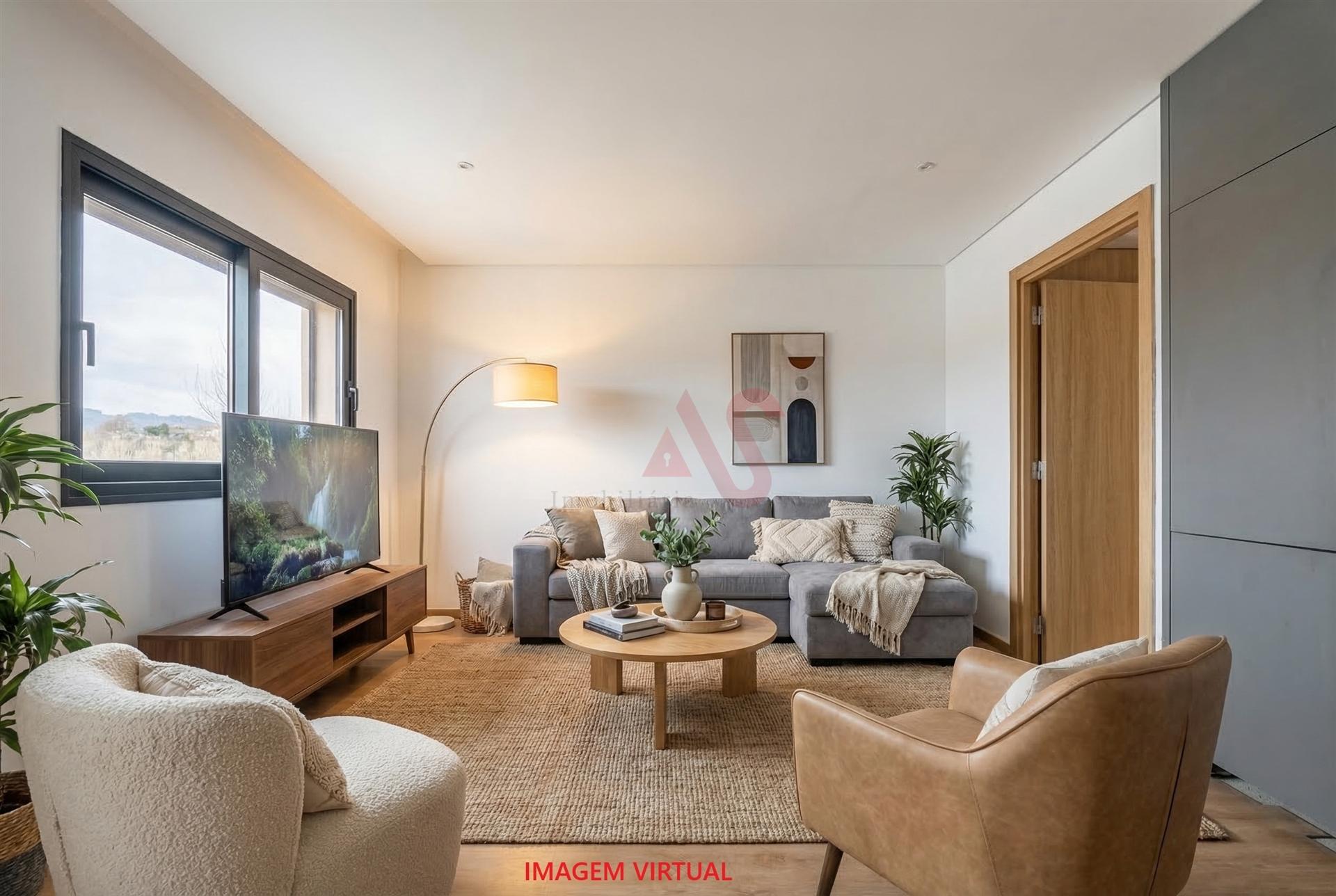 Apartamento T1 NOVO com TERRAÇO, 1 quarto, roupeiro embutido, Infias, Vizela