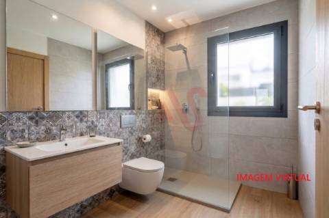 Apartamento T1 NOVO com TERRAÇO, 1 quarto, roupeiro embutido, Infias, Vizela