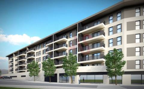 Apartamento T2 novo com terraço no centro de Vizela