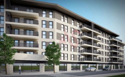 Apartamento T2 novo com terraço no centro de Vizela