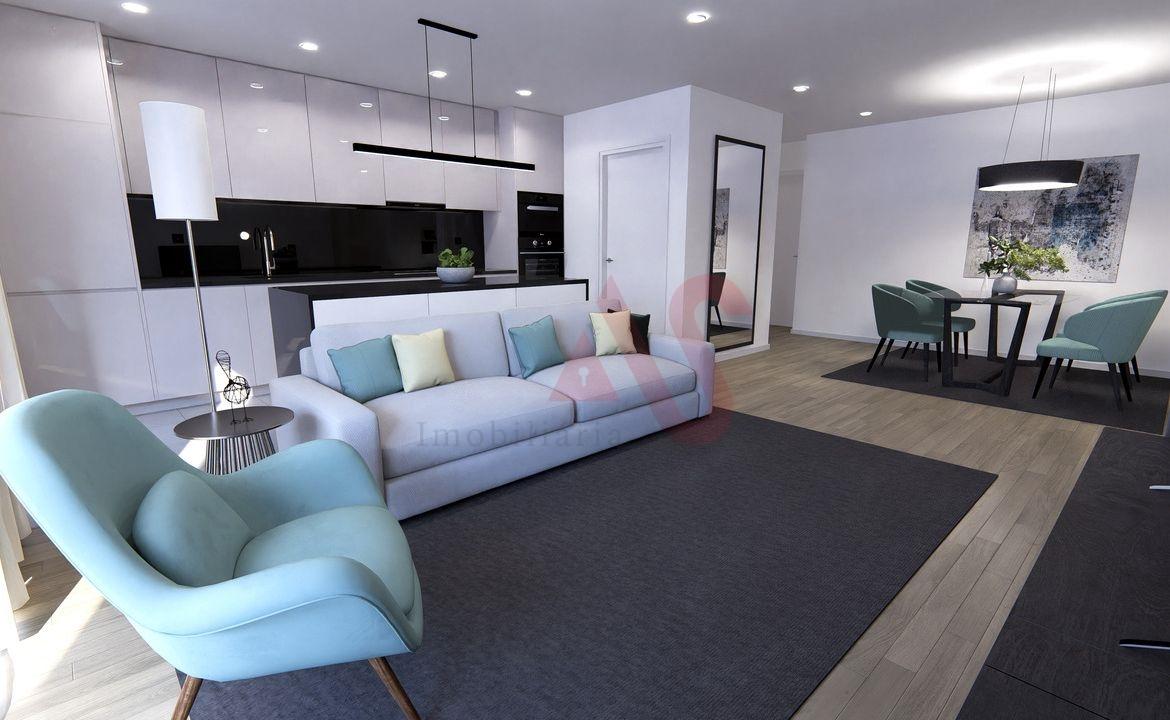 Apartamento T2 novo com terraço no centro de Vizela