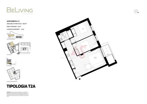 Empreendimento BeLiving Vila Jardim - Apartamentos T2 novos desde 186.500€