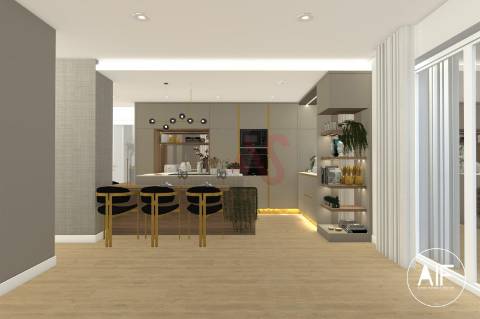 Apartamento T3 convertido em T4 Remodelado em Vila das Aves, Santo Tirso