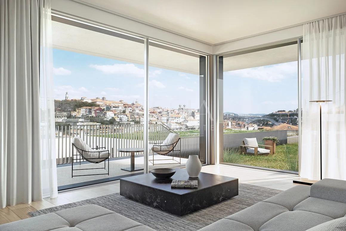 Apartamento T2 Duplex com Terraço com 65.55 m2 vistas Rio Douro