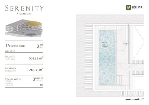 Penthouse T4 com Piscina Privada e Terraço em Vilamoura