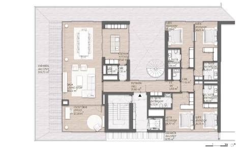 Penthouse T4 com Piscina Privada e Terraço em Vilamoura