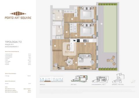 Apartamento T2 com Terraço 50m2 na Baixa Portuense