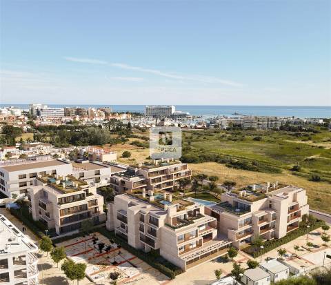 Apartamento T2 em Vilamoura - Condomínio Privado com Piscina, SPA e Espaço Lounge