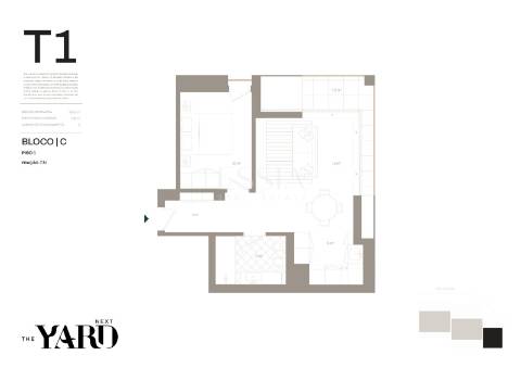 Apartamento T1 com Varanda e lugar de garagem nos Jardins D`Arrábida em Vila Nova de Gaia