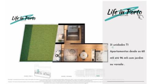 Apartamento T1 com Varanda no Centro da Cidade do Porto