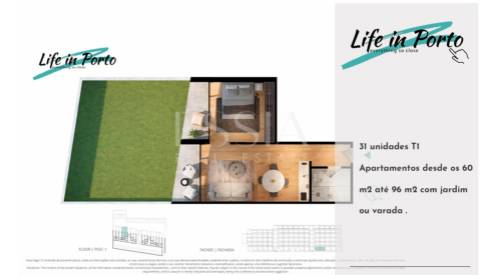 Apartamento T1 com Varanda no Centro da Cidade do Porto