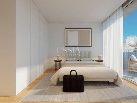 Apartamento T1 com Varanda e Jardim no Centro da Cidade do Porto