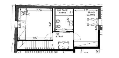 Apartamento T2 Duplex Novo junto à Rua de Santa Catarina