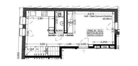 Apartamento T2 Duplex Novo junto à Rua de Santa Catarina