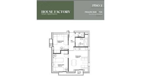 Apartamento T2 em Condomínio Fechado na Asprela