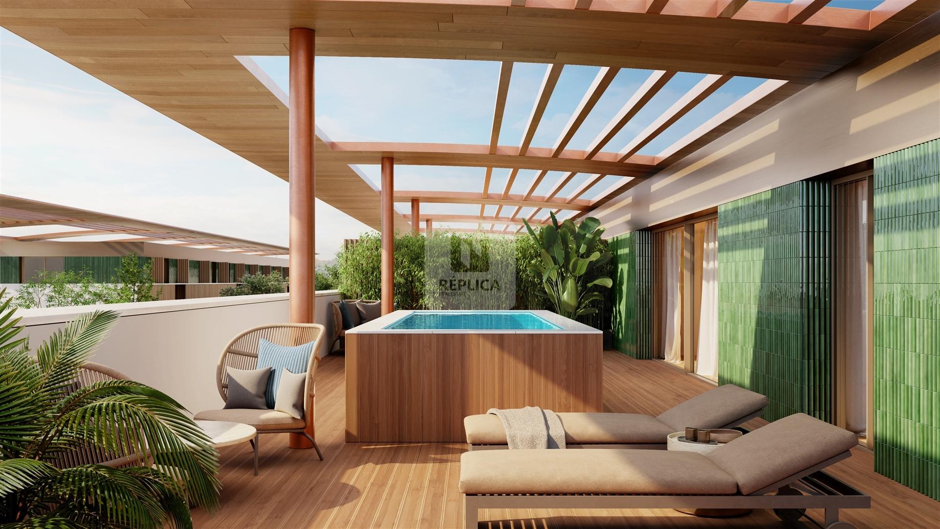 T4 Duplex com Piscina Privativa e Terraço no RAIZ