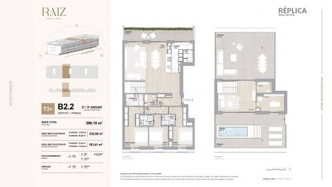 T3 Duplex com Piscina Privativa e Terraço no RAIZ
