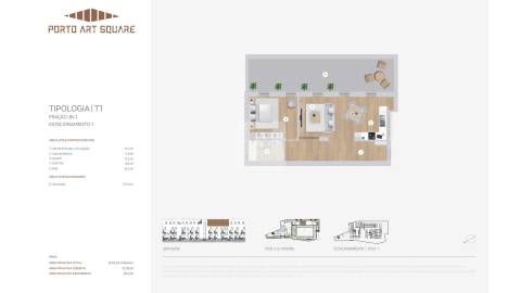 Apartamento T1 com Terraço no Centro do Porto