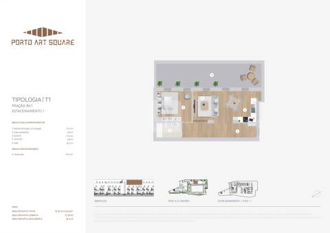 Apartamento T1 com Terraço no Centro do Porto