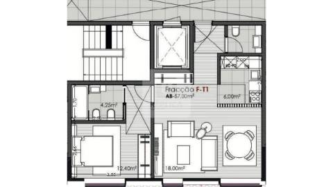 Apartamento T1 com Garagem no Candal, em Vila Nova de Gaia