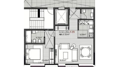 Apartamento T1 com Garagem no Candal, em Vila Nova de Gaia