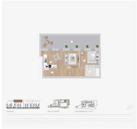 Apartamento T1 com Terraço no Centro do Porto