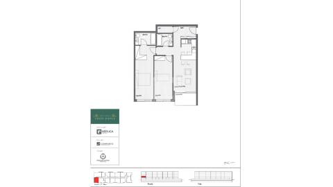 Apartamento T2 com varanda em Canidelo no Arrábida Green Avenue