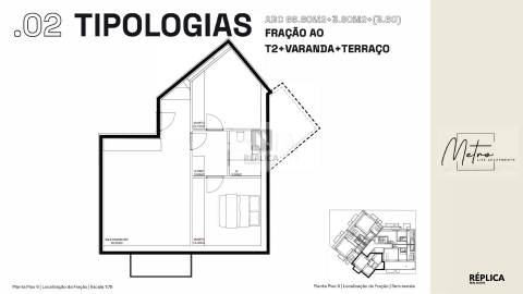 Apartamento T2 com Varanda e Terraço no Metro Life Apartments