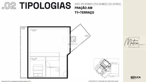 Apartamento T1 com Terraços no Metro Life Apartments