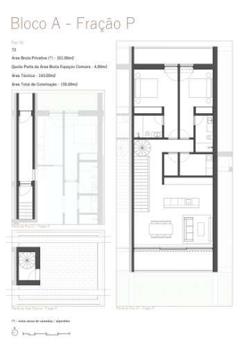Apartamento T2 Duplex com Varanda no Sea Side Living em Valadares
