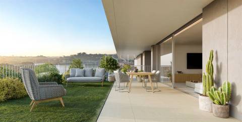 Apartamento T2 no O’rizon Living com Varanda e Vistas Rio Douro
