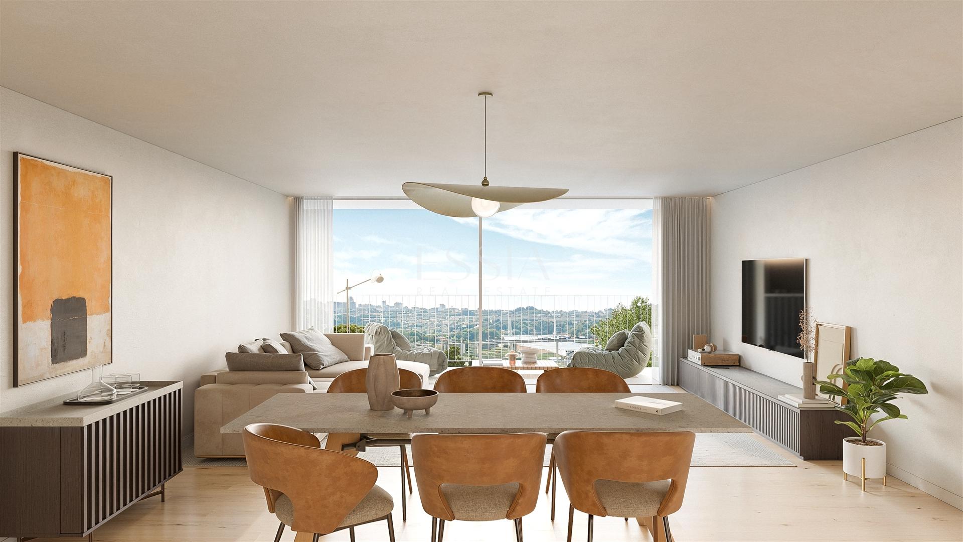 Apartamento T2 no O’rizon Living com Varanda e Vistas Rio Douro