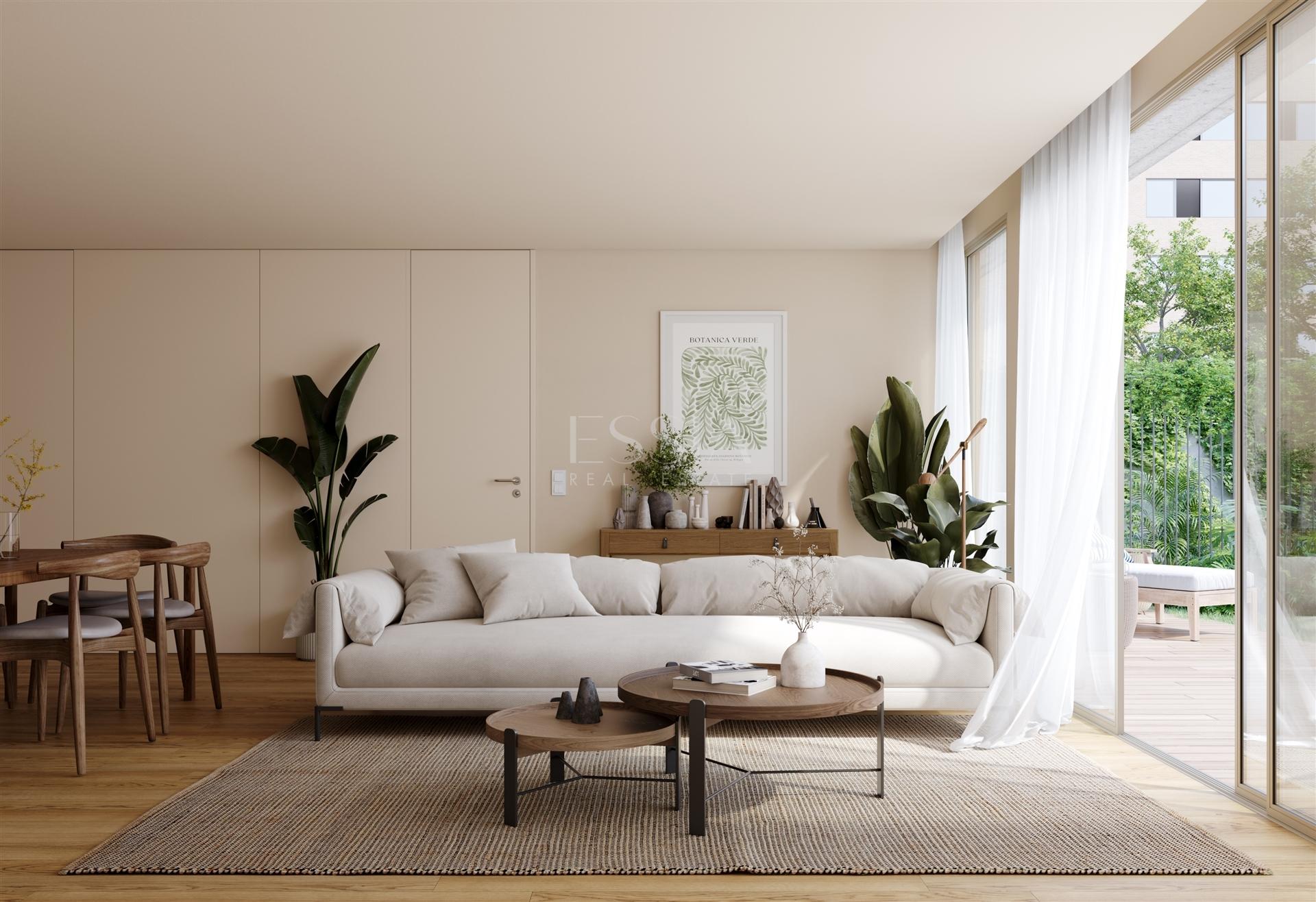 Apartamento T1 com Terraço no Sul 482 em Matosinhos Sul