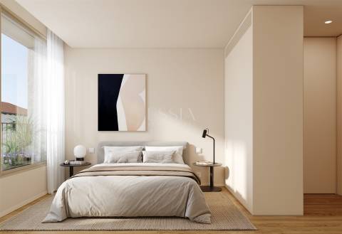 Apartamento T1 com Terraço no Sul 482 em Matosinhos Sul