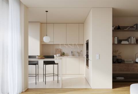 Apartamento T1 com Terraço no Sul 482 em Matosinhos Sul