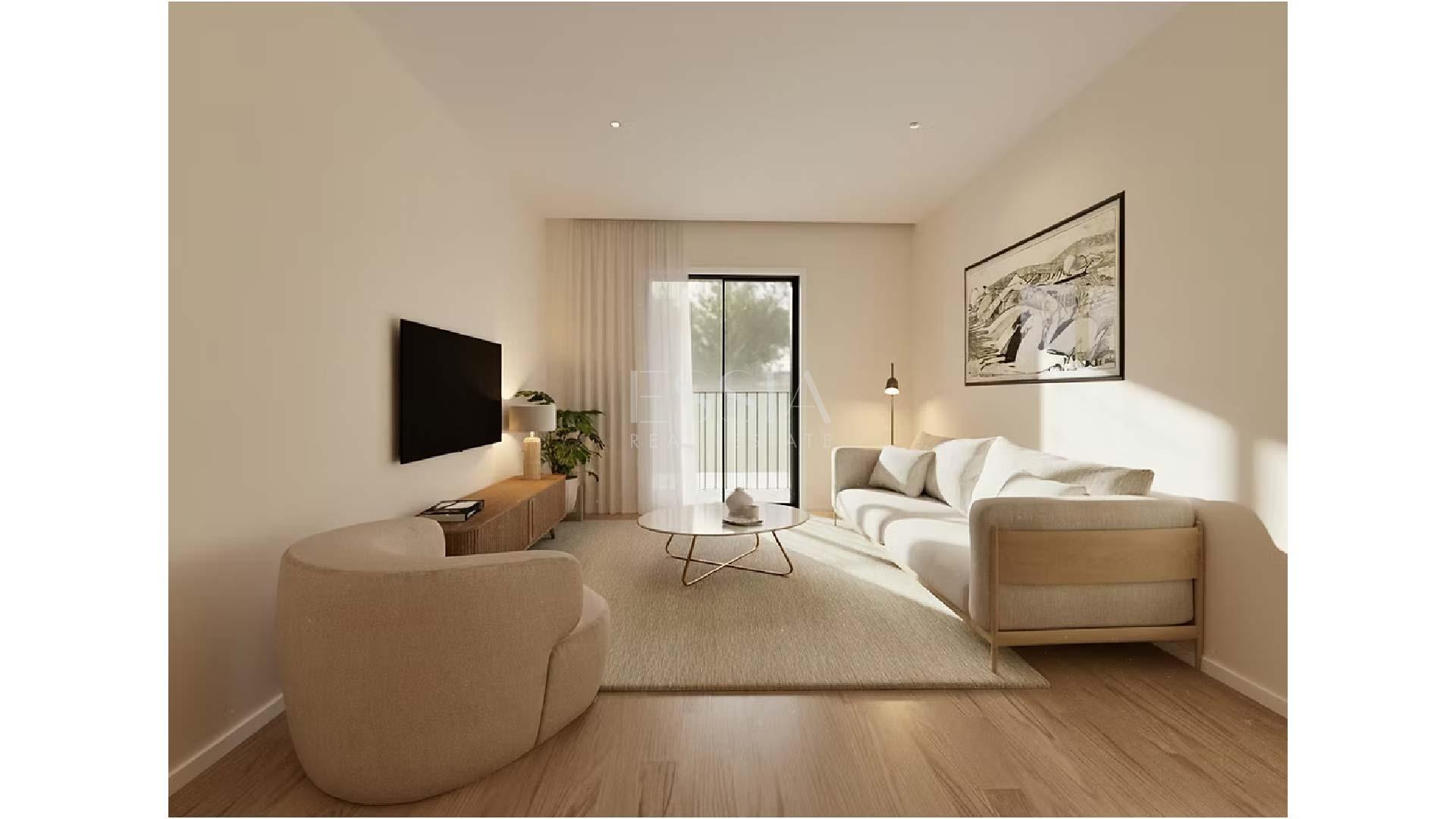 Apartamento T0 com Varanda e Lugar de Garagem