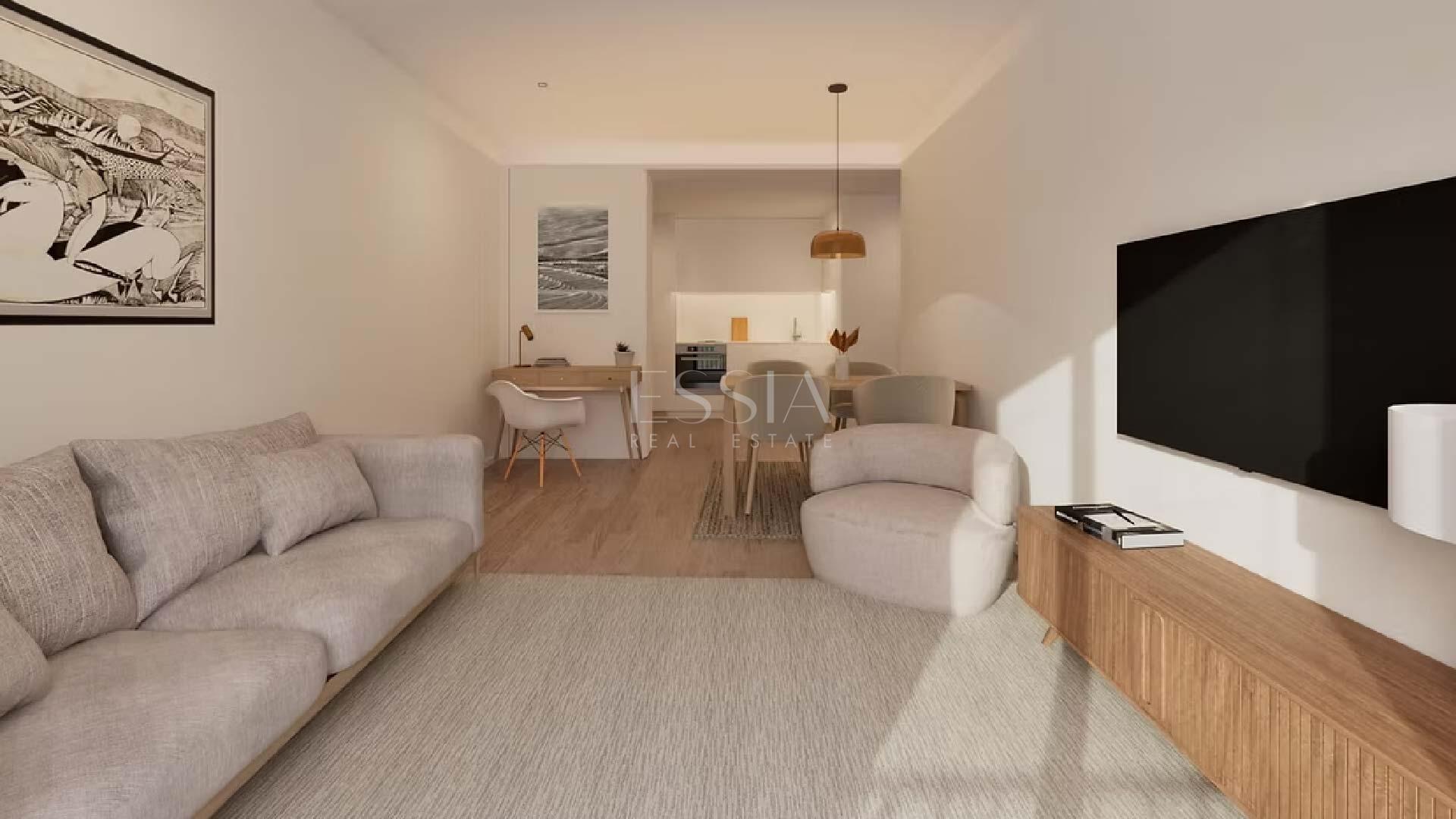 Apartamento T0 com Varanda e Lugar de Garagem
