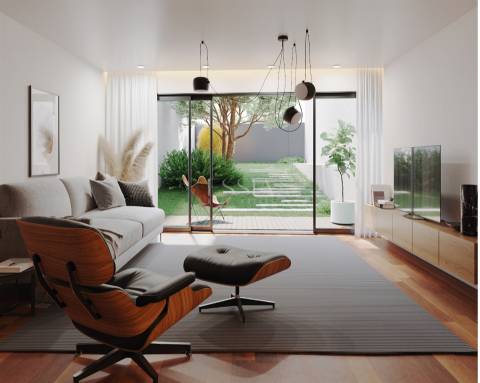 T2 duplex com Jardim de 45m2 e 2 lugares de garagem na  Avenida Fernão de Magalhães