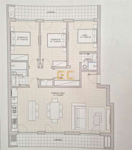 Apartamento T3 novo, com garagem, para venda em Tavarede- Figueira da Foz!