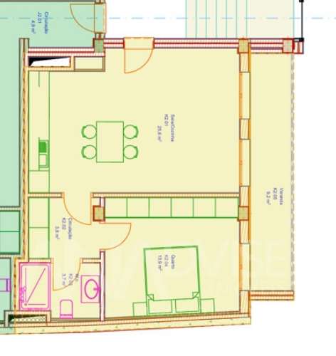 Apartamento T1 Arrendamento em Viseu,Viseu