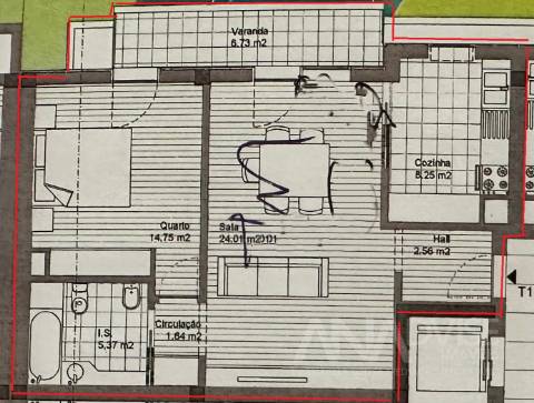 Apartamento T1 Venda em Viseu,Viseu