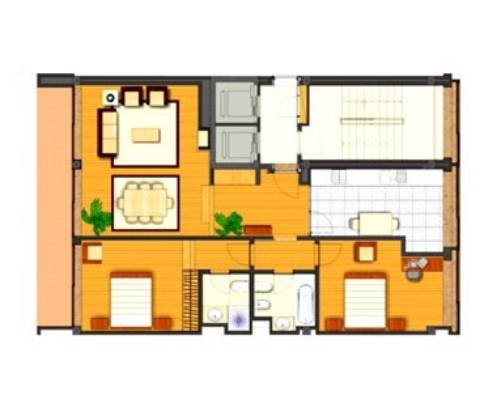 Apartamento T2 para alugar em Guimarães