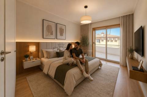 Apartamento T2 com Terraço para Alugar em Aldão