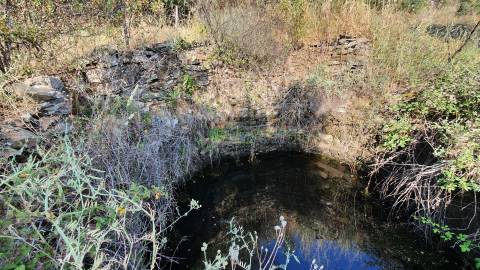 Quinta T0 para venda, em Juncal do Campo com 3720m2, ruina e dois poços
