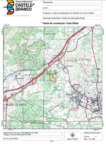 Terreno Rústico  Venda em Cebolais de Cima e Retaxo,Castelo Branco