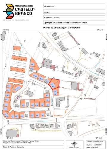 Lote de Terreno para construção de Moradia isolada em Alcains
